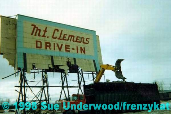 Mt Clemens Drive-In Theatre - Demo By Sue Underwood (newer photo)